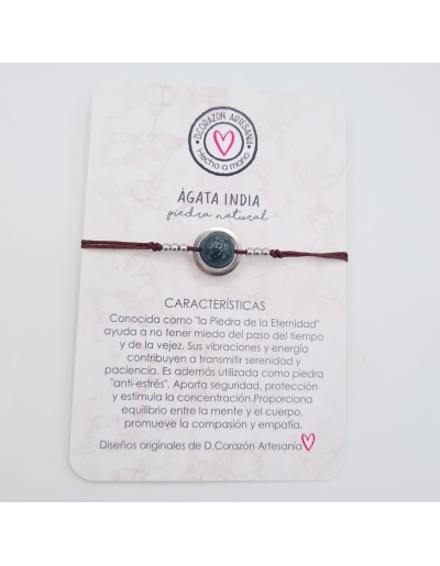 Pulsera ÁGATA INDIA, ayuda...