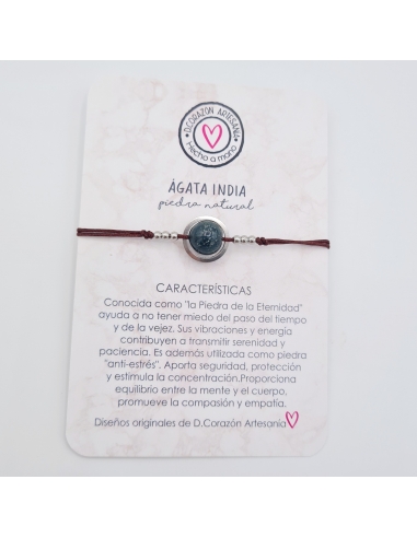 Pulsera ÁGATA INDIA, ayuda a no tener...