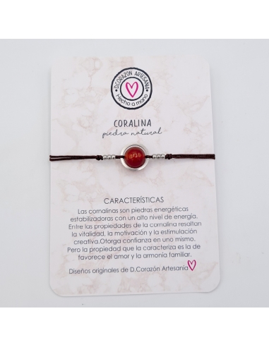 Pulsera CORNALINA, vitalidad, la...