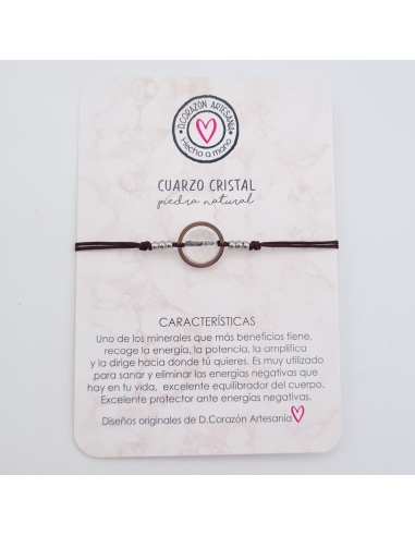 Pulsera CUARZO CRISTAL, elimina las...