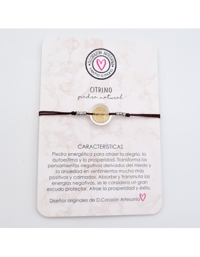 Pulsera CITRINO, alegría,...