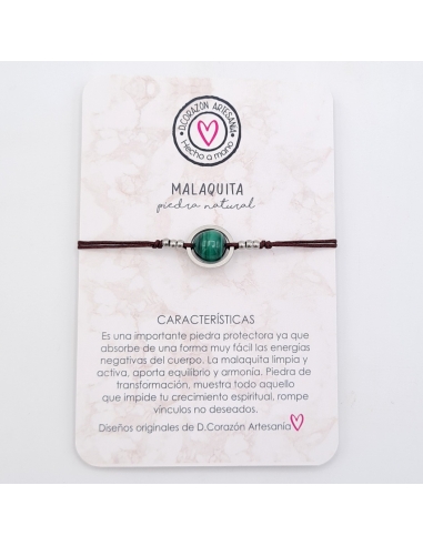 Pulsera MALAQUITA, limpia energía...
