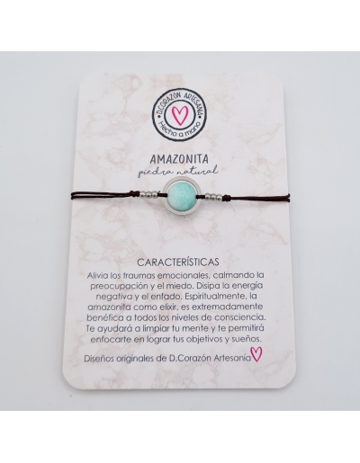 Pulsera AMAZONITA, disipa...