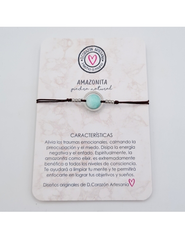 Pulsera AMAZONITA, disipa la energía...