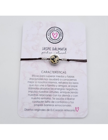 Pulsera JASPE DALMATA, absorbe las...