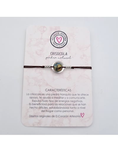 Pulsera CRISOCOLA, ayuda a...