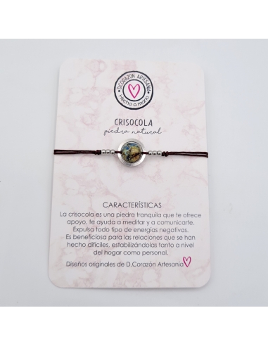 Pulsera CRISOCOLA, ayuda a meditar y...