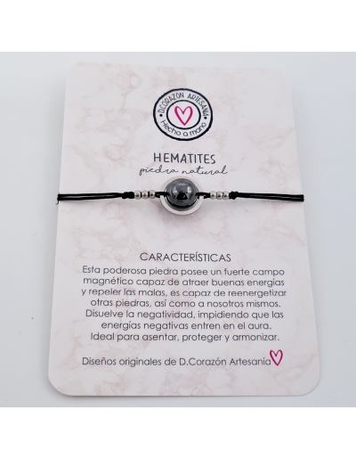 Pulsera HEMATITES, atraer...