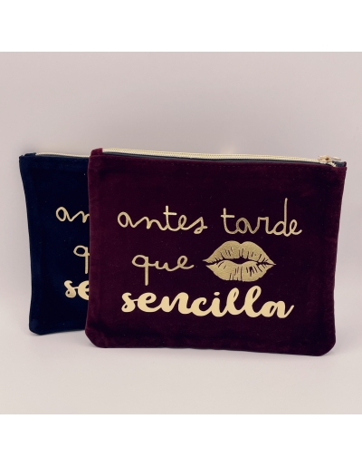 Neceser terciopelo, antes... 2