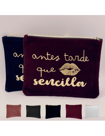Neceser terciopelo, antes...
