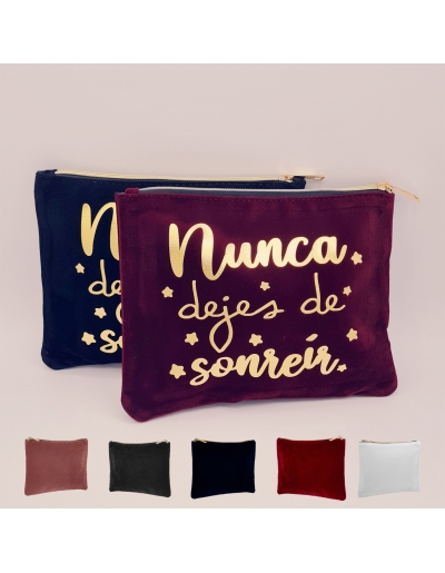 Neceser terciopelo, nunca...