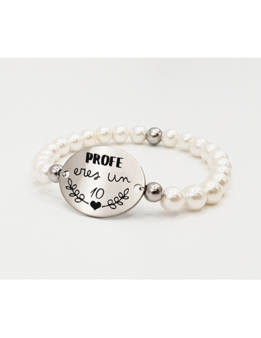 Pulsera ORIGEN, con frase (Profe eres...
