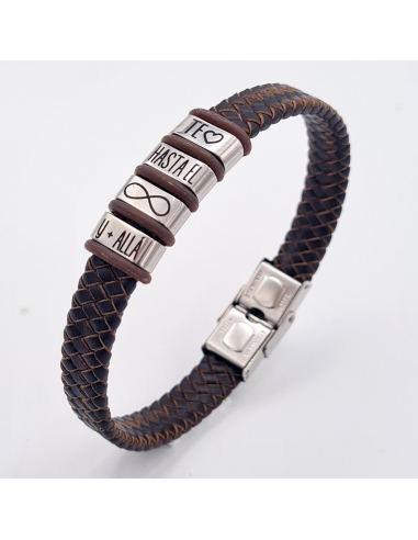 Pulsera con frase, (Te quiero hasta...