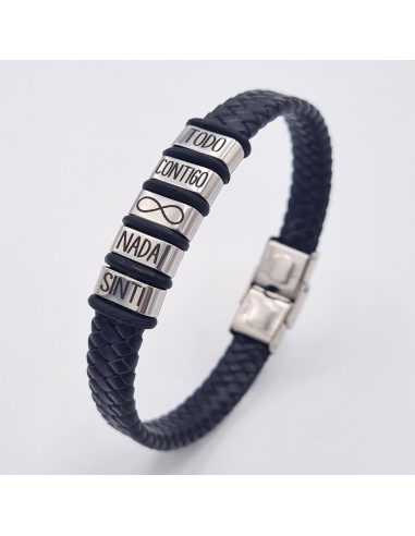 Pulsera con frase, (Te quiero hasta...