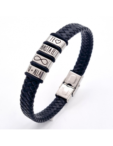 Pulsera con frase, (Todo contigo,...