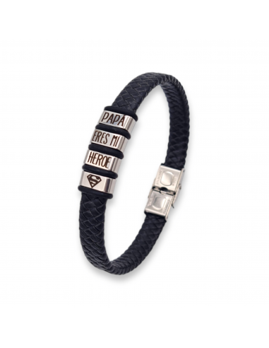Pulsera con frase, (Papá eres mi...