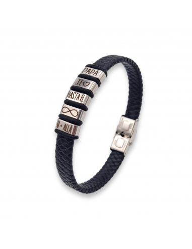 Pulsera con frase, (Papá te quiero...