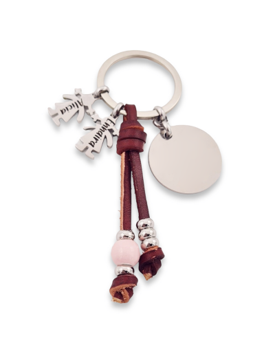 Llavero de cuero nacional,... 2