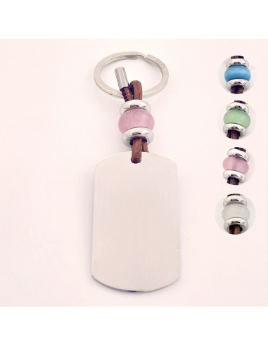 Llavero ojo de gato rectangular,...