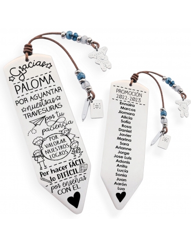 Marcapáginas LÁPIZ, con frase...