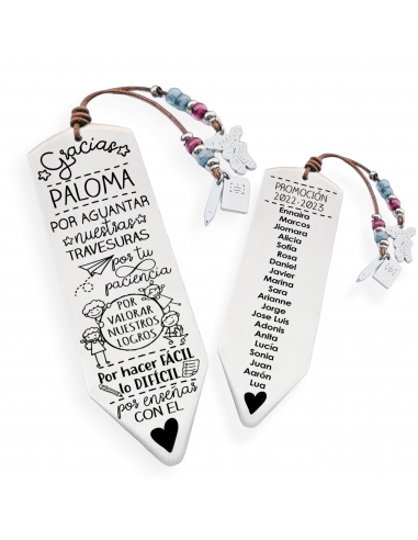 Marcapáginas LÁPIZ, con frase...