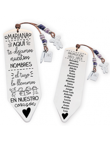 Marcapáginas LÁPIZ, con frase (Aquí...