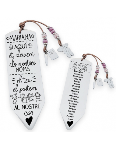 Marcapàgines LÁPIZ, amb frase (Aquí...