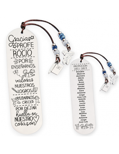 Marcapáginas, con frase (Gracias...