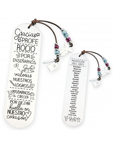 Marcapáginas, con frase (Gracias...