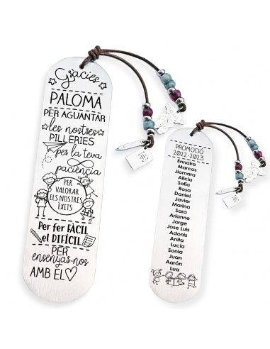 Marcapàgines, amb frase (Gràcies...