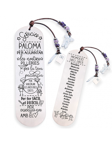 Marcapàgines, amb frase (Gràcies...