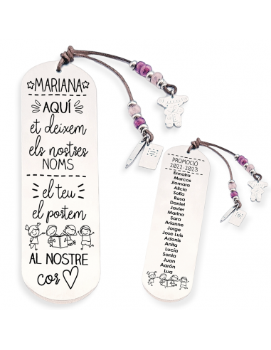 Marcapàgines, amb frase (Aquí et...