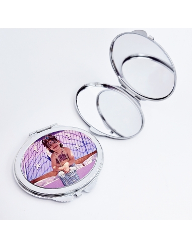 Espejo de bolsillo, forma ovalada,...
