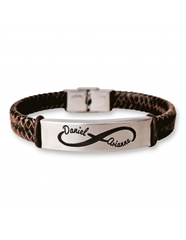 Pulsera de cuero personalizada con...