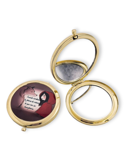 Espejo Lobo y Caperucita,...