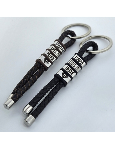 Llavero con frase, (Papá eres mi...