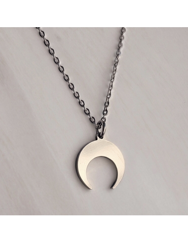 Colgante LUNA CRECIENTE de acero, en...