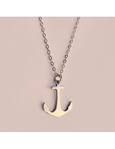 Precioso collar de ANCLA, de acero...