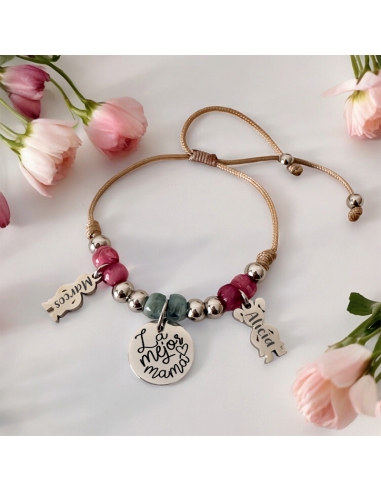 Pulsera modelo VIVA, con frase (La...