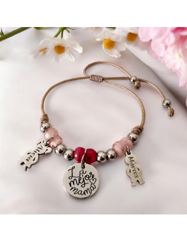 Pulsera modelo VIVA, con frase (La...