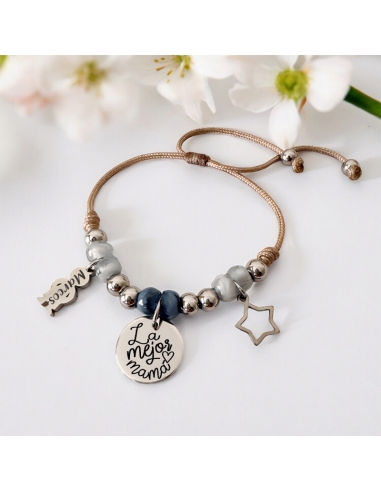 Pulsera modelo VIVA, con frase (La...