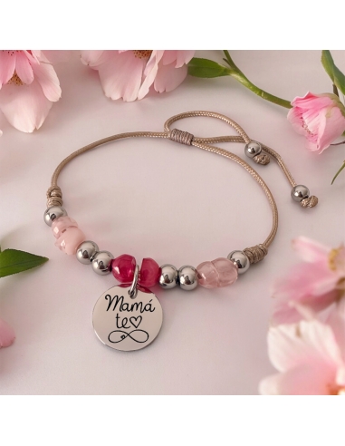 Pulsera modelo VIVA, con frase...