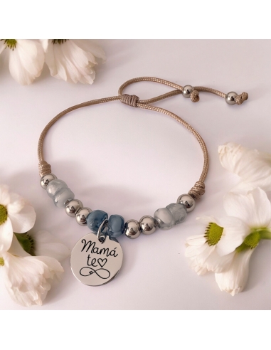 Pulsera modelo VIVA, con frase...