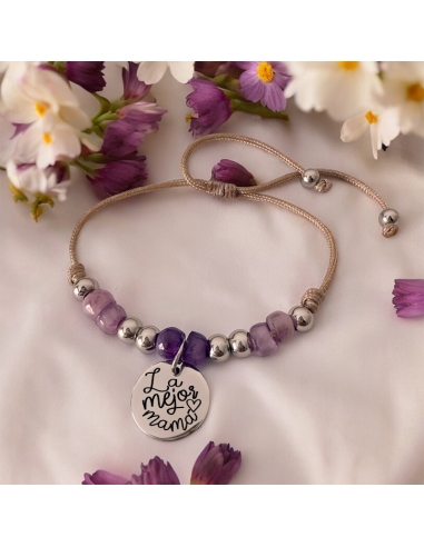 Pulsera modelo VIVA, con frase (La...