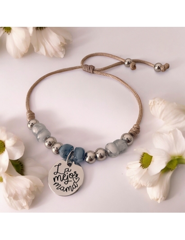 Pulsera modelo VIVA, con frase (La...