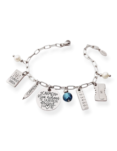 Pulsera con frase, (Carmen...