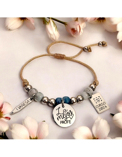 Pulsera con frase (LA MEJOR...