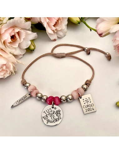 Pulsera con frase (TUS NIÑOS TE...