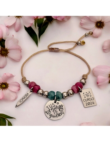 Pulsera con frase (TUS NIÑOS TE...
