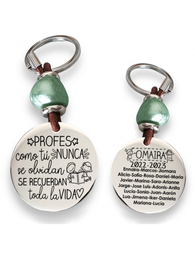 Llavero con frase (Profes como tú,...
